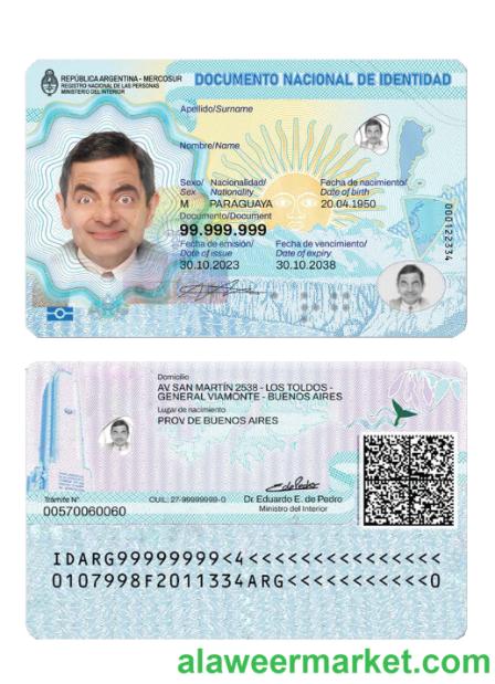 Argentina ID card 2023-present
